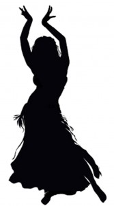 belly dancer silhouette